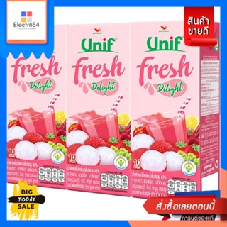 Unif(ยูนิฟ) Unif Fresh Delight ยูนิฟเฟรข ดีไลท์ น้ำผักผสมน้ำผลไม้รวม40% ขนาด 180 มล.แพ็ค 3 (เลือกรสได้) Unif Fresh Delig
