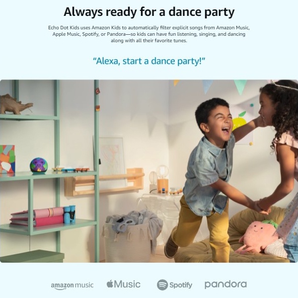 Alexa Echo Dot (5th Gen, 2022) Designed for kids ลำโพงอัจฉริยะ | พร้อมส่งในไทย