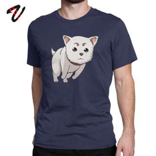 เสื้อยืดผ้าฝ้ายคอกลม Gintama Sadaharu สไตล์ญี่ปุ่นวินเทจสําหรับผู้ชาย_07