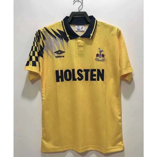 เสื้อกีฬาแขนสั้น ลายทีมชาติฟุตบอล Tottenham Hotspur 92-94 สไตล์วินเทจ ไซซ์ S-XXL