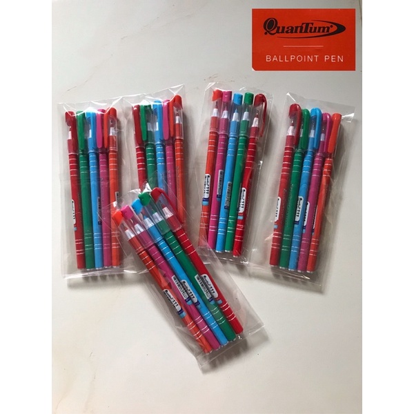(ปก003)ปากกาลูกลื่นควอนตั้ม สเต็ต111 (QuanTum) ขนาด 0.5mm. [แพ็ค 5 ด้าม]
