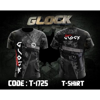 Team GLOCK V.2 เสื้อยืด แขนสั้น พิมพ์ลาย 3D ระบายอากาศ แฟชั่นฤดูร้อน