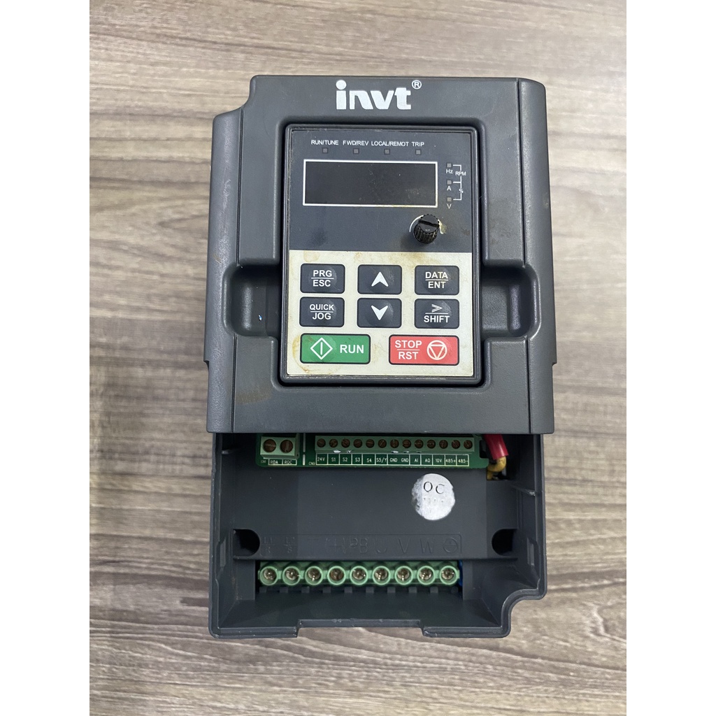 INVT GD10-0R7G-4-B อินเวอร์เตอร์, แหล่งพลังงาน 380VAC, ความจุ 0.75kW, ถอดประกอบ