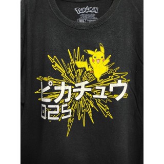 เสื้อยืด มือสอง ลายการ์ตูน Pokémon อก 46 ยาว 29