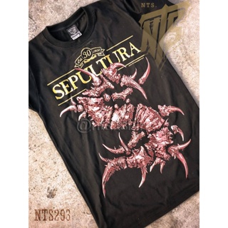 🌟พร้อมส่ง🌟NTS​ 293 SEPULTURA เสื้อยืด เสื้อวง สกรีนลายอย่างดี Silk Screen ผ้าหนานุ่ม ไม่หดไม่ย้วย มาตราฐาน NTS แบรน_48