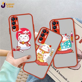 เคสโทรศัพท์มือถือแบบนิ่ม กันกระแทก ลายแมวมงคล สําหรับ OPPO A57 A39 A52 A72 A92 A37 A71 A83 A91 A54 A74 F19S A95 A53S A55 A56 A94 F19 Pro A73 Reno 3 A93 F17