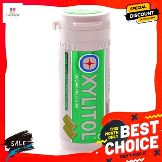 Lotte(ล็อตเต้) ลอตเต้ไซลิทอล หมากฝรั่ง ไลม์มินท์ 29 กรัม Lotte Xylitol Chewing Gum Lime Mint 29 g.ลูกอม