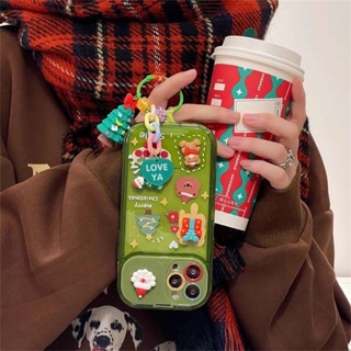 สอบถามก่อนกดสั่ง เคสสีเขียว เคสเปิดปิดกล้อง เคสคริสต์มาส Christmas เคสสายห้อย เคสโทรศัพท์ จี้ห้อย เปิดกล้อง เคสนูน