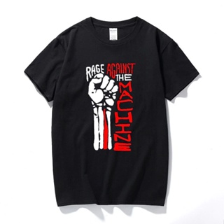 Xin1- {พร้อมส่ง เสื้อยืดแขนสั้น พิมพ์ลาย Rage Against Machine พลัสไซซ์ ของขวัญวันเกิด สําหรับผู้ชาย XS-6XL