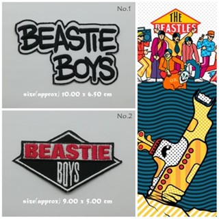 ตัวรีดติดเสื้อ งานปัก ตกแต่งเสื้อผ้า แจ๊คเก็ต Beastie Boys Embroidered Iron on Patch  DIY