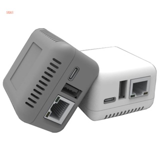 Shas พอร์ตเซิร์ฟเวอร์เครือข่าย USB 2.0 10 100Mbps เป็น USB 2.0 RJ-45 LAN WiFi USB