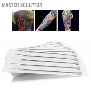 Master Sculptor 50 ชิ้นเข็มสักสแตนเลส 14 ซม.ทิ้งอุปกรณ์เสริมเข็มสักสำหรับเปลี่ยน