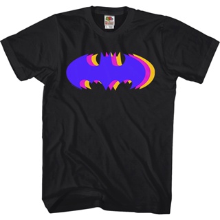 เสื้อยืดตลก Tri Symbol Batman T-Shirt เสื้อยืด cotton เสื้อยืดสีขาวผู้ชาย