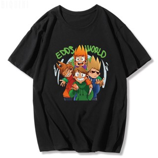 ใหม่ Eddsworld เสื้อยืดลําลอง ผ้าฝ้าย แขนสั้น คอกลม พิมพ์ลาย Tom Ed Matt Todd ทรงหลวม แฟชั่นฤดูร้อน