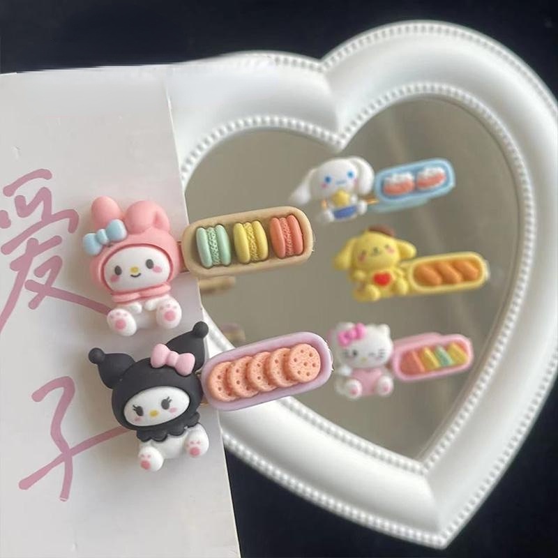 กิ๊บชีส กิ๊บติดผม น่ารัก หวานแหวว ตุ๊กตาติดกิ๊ฟ การ์ตูนสุนัข Cinnamoroll ฤดูร้อน ทั้งตัว สดใหม่ สําหรับเด็กผู้หญิง
