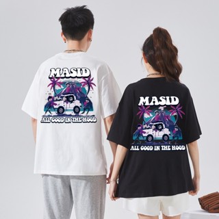 Cotton Printed  Short Sleeve T-Shirt Unisex New Couple Top （M-XL）_02