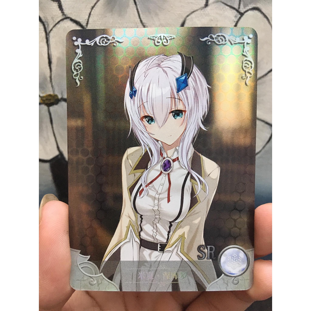 (Rain15) Misha Necron – การ์ดตัวละคร Misfit of Demon King Academy มุมโค้งมน