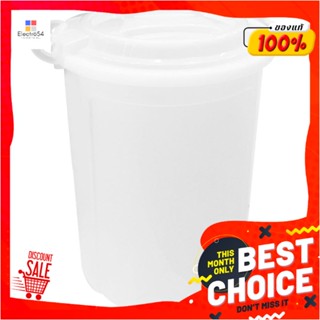 ROUND ถังน้ำกลมพร้อมฝาล็อค PLIM 333/A 62L สีขาวROUND BUCKET WITH LOCK LID PLIM 333/A 62L WHITE