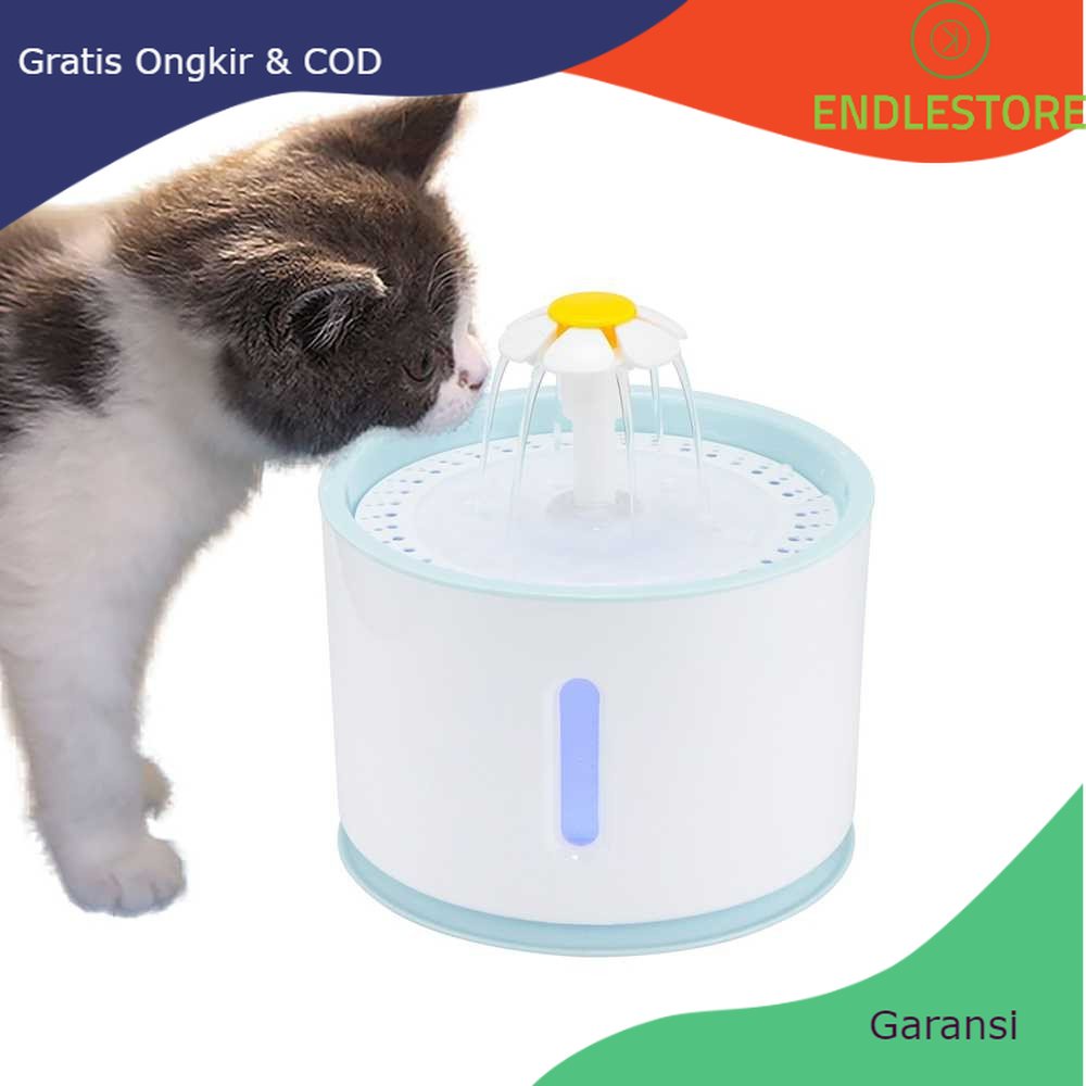 E เครื่องจ่ายน้ําพุ น้ําดื่ม สําหรับสุนัข แมว 2.4 ลิตร AB001