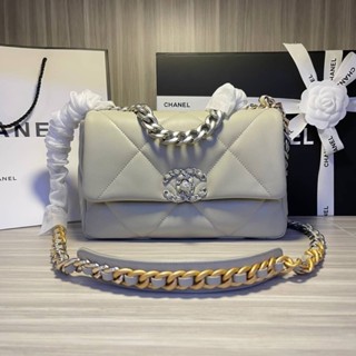 Chanel 19Bag  Grad original  Size 26CM free box set หนังเเท้ทั้งใบ งานสวยมาก