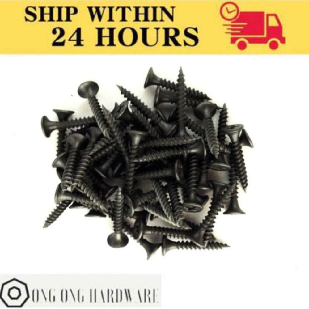 6 DRYWALL SCREW - สีดํา (1KG / กล่อง)