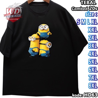 Kaos MINIONS XL XXL 2XL 3XL 4XL 5XL 6XL 7XL 8XL รหัสขนาดใหญ่จัมโบ้ H63