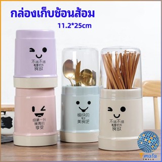 Tmala กล่องเก็บช้อนส้อม กล่องเก็บตะเกียบ มีฝาปิดกันฝุ่น น่ารัก chopsticks storage box