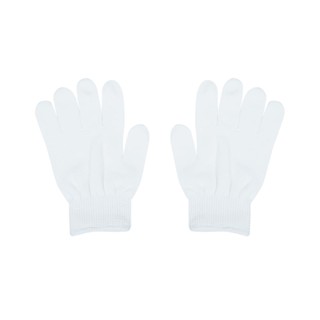 NYLON ถุงมือไนลอน FITT สีขาวNYLON GLOVES FITT WHITE