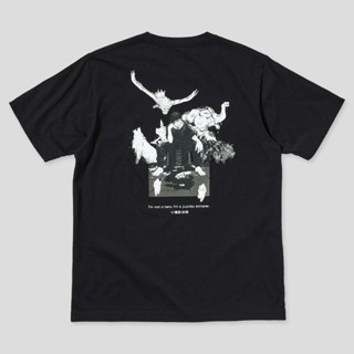 Uniqlo Jujutsu Kaisen Megumi Fushiguro Collaboration Tshirt Ut Black Jpsize_02