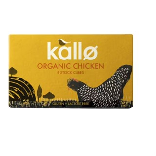 Kallo Organic Chicken Cubes 66g  แคโล่ ซุปก้อนไก่ ออร์แกนิก สูตรดั้งเดิม