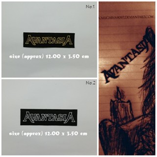 ตัวรีดติดเสื้อ งานปัก ตกแต่งเสื้อผ้า แจ๊คเก็ต Avantasia Embroidered Iron on Patch  DIY