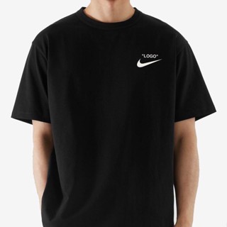 NIKE X OFF WHITE Logo Print T-shirt Oversized 100% Heavy Cotton Oversized Tee Nike Offwhite Logo T-shirt Streetwear_11