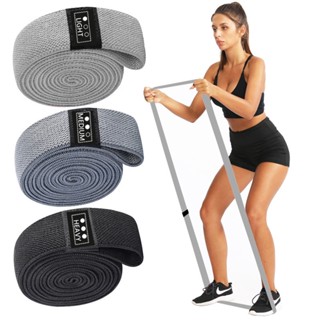 3PCS Sports Exercise Resistance Loop Bands Set Elastic Booty Band Set with Carry Bag for Yoga Home Gym Training