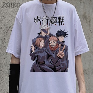 เสื้อยืด พิมพ์ลายอนิเมะ Jujutsu Kaisen สไตล์ญี่ปุ่น ฮาราจูกุ สตรีท สําหรับผู้ชาย_05