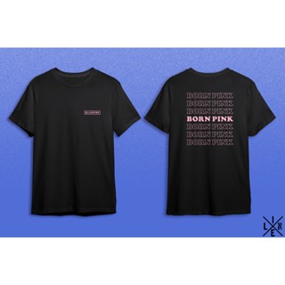 เสื้อยืด พิมพ์ลายศิลปินเกาหลี Xline Kaos Distro BLACKPINK V2 สีชมพู