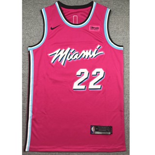 ขายดี 2019 NBA Miami Heat #22 เสื้อกีฬาบาสเก็ตบอล Jimmy Butler city version BDoamc04EEfhhe80 สีแดง