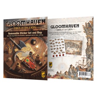 Gloomhaven: Jaws of The Lion Removable Sticker Set and Map