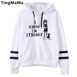 เสื้อฮู้ดดี้ ผ้าฟลีซ ลาย emily the strange y2k 90s สไตล์ฮาราจูกุ สําหรับผู้ชาย