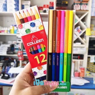 สีไม้ Colleen คอลลีน สีไม้ 2 หัว 6 แท่ง 12 สี no.787