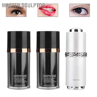 Master Sculptor 15 มล./ขวดคิ้วริมฝีปากตาสักโรงงานเม็ดสี Microblading หมึกสีเครื่องมือแต่งหน้า