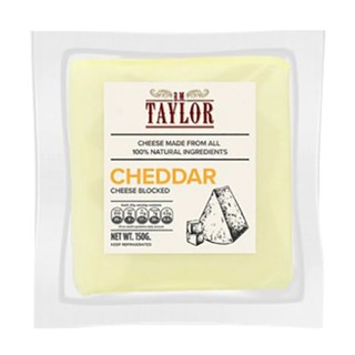 บีเอ็ม เทย์เลอร์ เชดด้าร์ชีสบล็อค 150 กรัม - Cheddar Cheese Block 150g BM Taylor brand