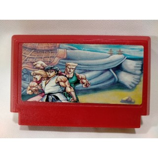 ตลับเกม Famicom เกม Street Fighter 2 ถนนนักสู้ 2 ตลับ IC ยุค90