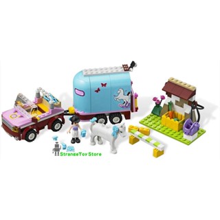 Emmas Horse Trailer [Friends Series] บล็อกตัวต่อ BELA 10161 เข้ากันได้กับเลโก้ 3186 ของเล่นโมเดล GHT1