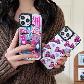 【Barbie】casetify เคสโทรศัพท์มือถือ tpu กันกระแทก มีกระจกแต่งหน้า สําหรับ iPhone 14 Pro Max 13 Pro 14 12 11 Pro Max XR XS Max SE2020 13 12 14plus 14