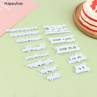 &lt;Happybay&gt; แม่พิมพ์ตัด ลายตัวอักษรนูน DIY สําหรับทําคุกกี้ บิสกิต เค้ก