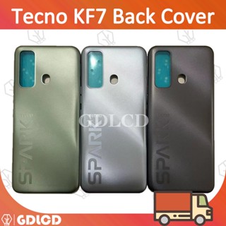 Tecno Spark 7P KF7 ฝาครอบแบตเตอรี่ด้านหลัง อะไหล่ซ่อมเคสประตู