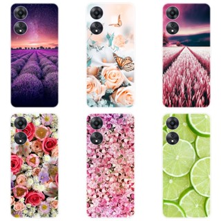 เคสซิลิโคน TPU สำหรับ OPPO A78 5G A 78 5G เคส ซิลิโคนนิ่ม หลากหลาย