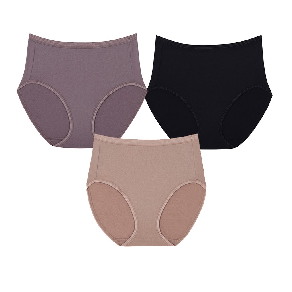 Wacoal Panty pack 3 ชิ้น กางเกงในวาโก้ รุ่น WU4M30,WQ6M30 คละสี (BL)