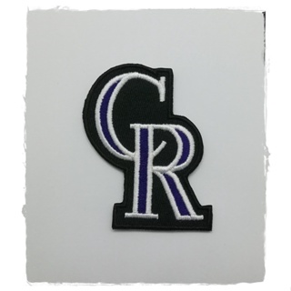 ตัวรีดติดเสื้อ baseball Colorado Rockies ตกแต่งเสื้อผ้า แจ๊คเก็ต Embroidered Iron on Patch  DIY