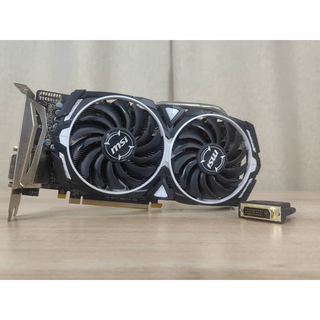 การ์ดจอ(graphic card) MSI ARMOR RADEON RX470 4GB DVI EDITION แถมฟรี!! หัวแปลง DVI TO HDMI (ต่อไฟเพิ่ม 8 pin X 1 ) #5